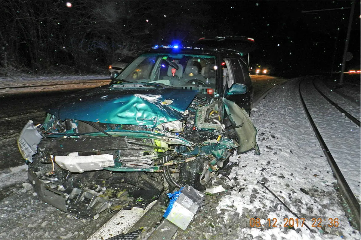 Frauenfeld TG - Auf Schnee und Eis gerutscht