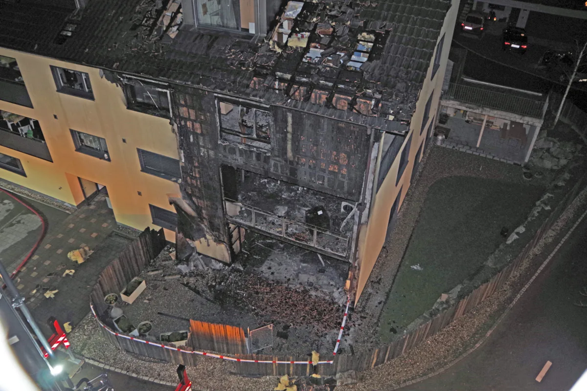 Geiss LU - 14 Personen wegen Brand evakuiert