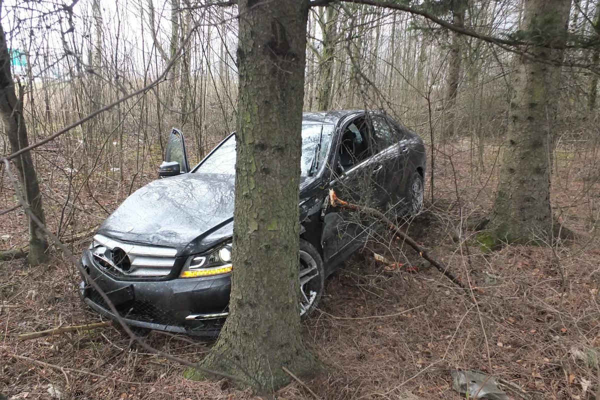 Auf Abwegen! In Mels mit Auto im Wald gelandet