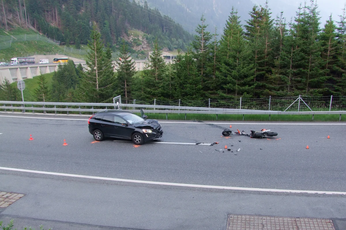 Grosses Glück bei Frontalcrash in Mesocco