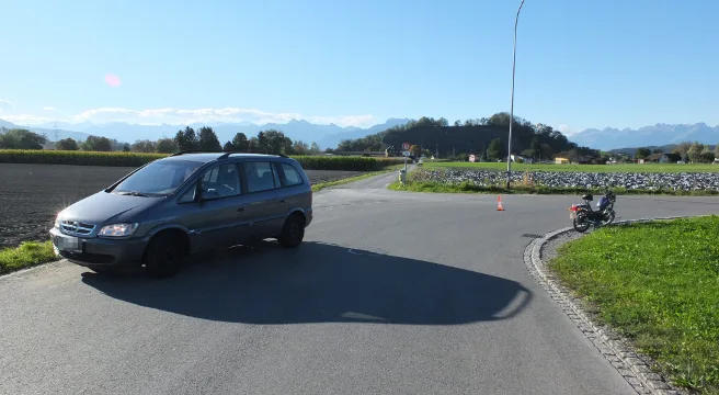 Mofafahrer bei Unfall in Montlingen verletzt