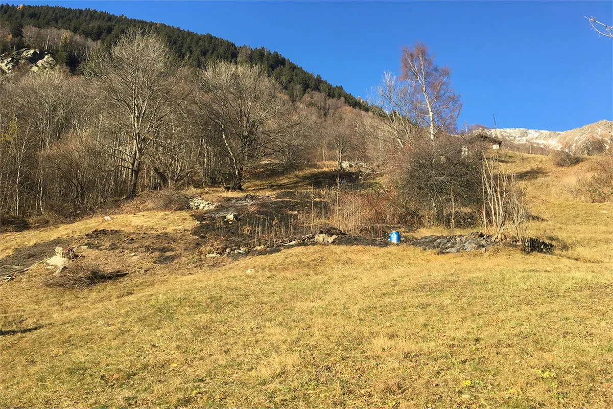 Soglio GR - Flurbrand trotz mässiger Waldbrandgefahr