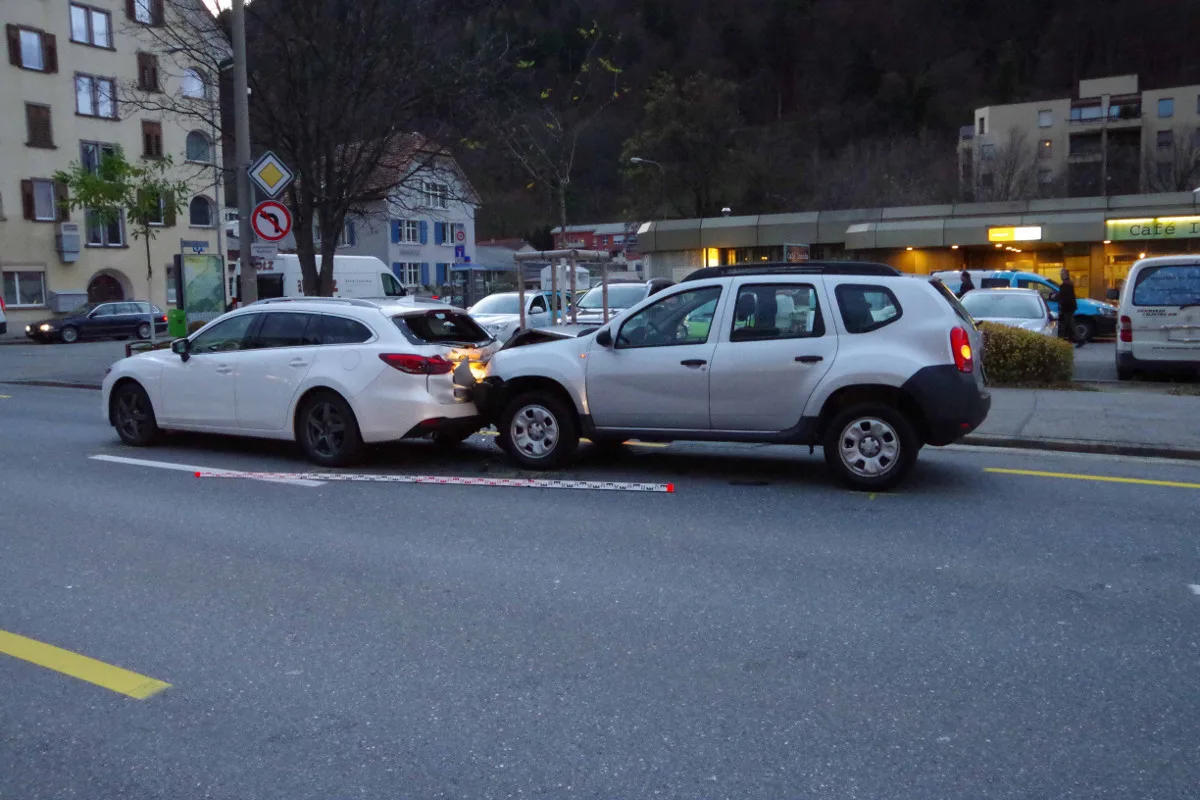 Chur GR - Auffahrkollision mit grossem Sachschaden