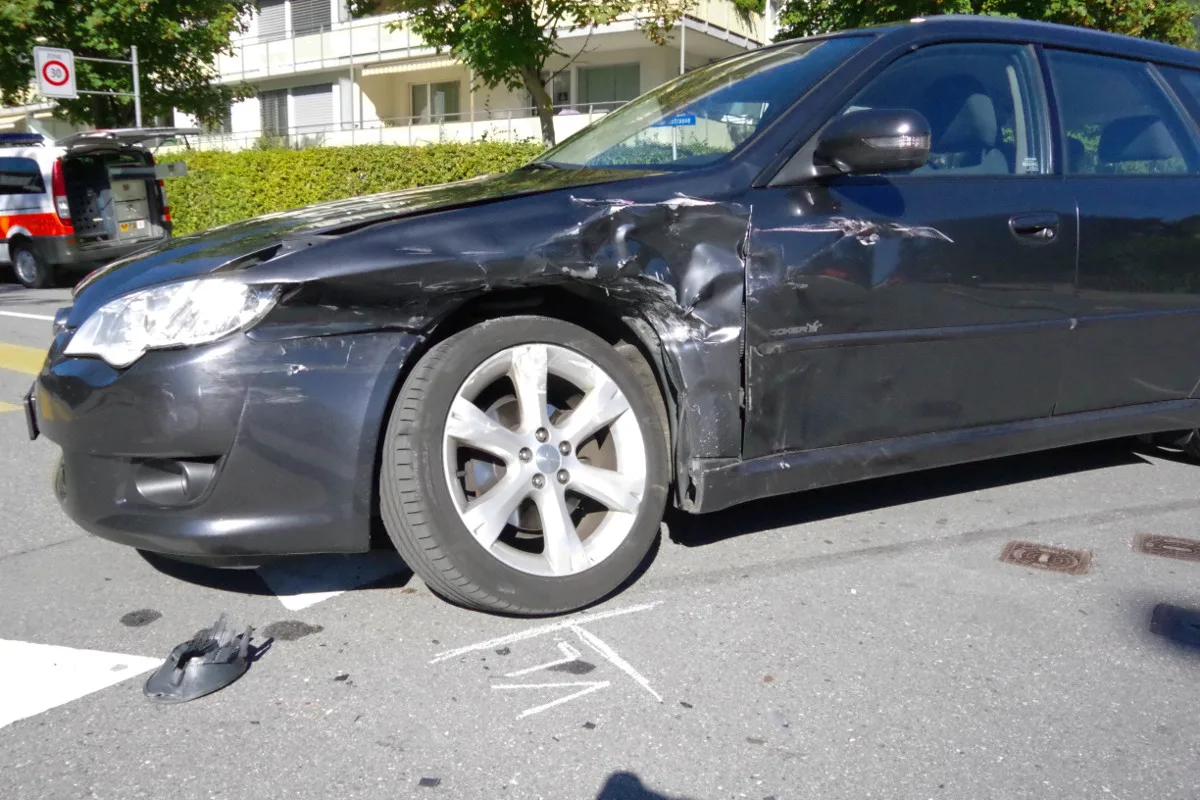 Chur GR - Zusammenstoss zweier Autos