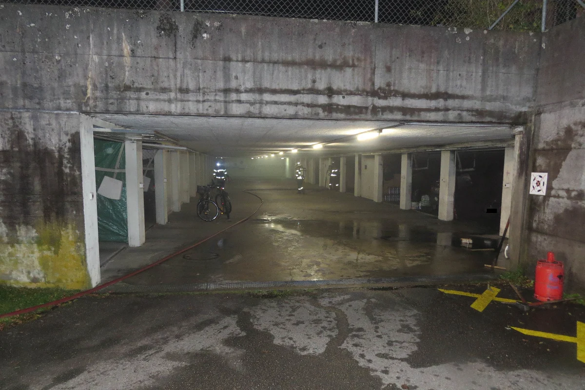 Rombach AG - Über 100'000 Franken Schaden durch Brand in Tiefgarage