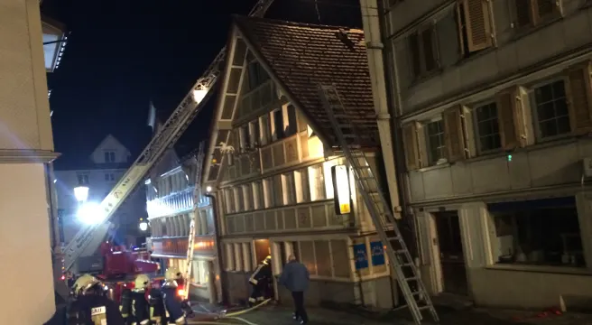 Mottbrand in Herisauer Kontaktbar