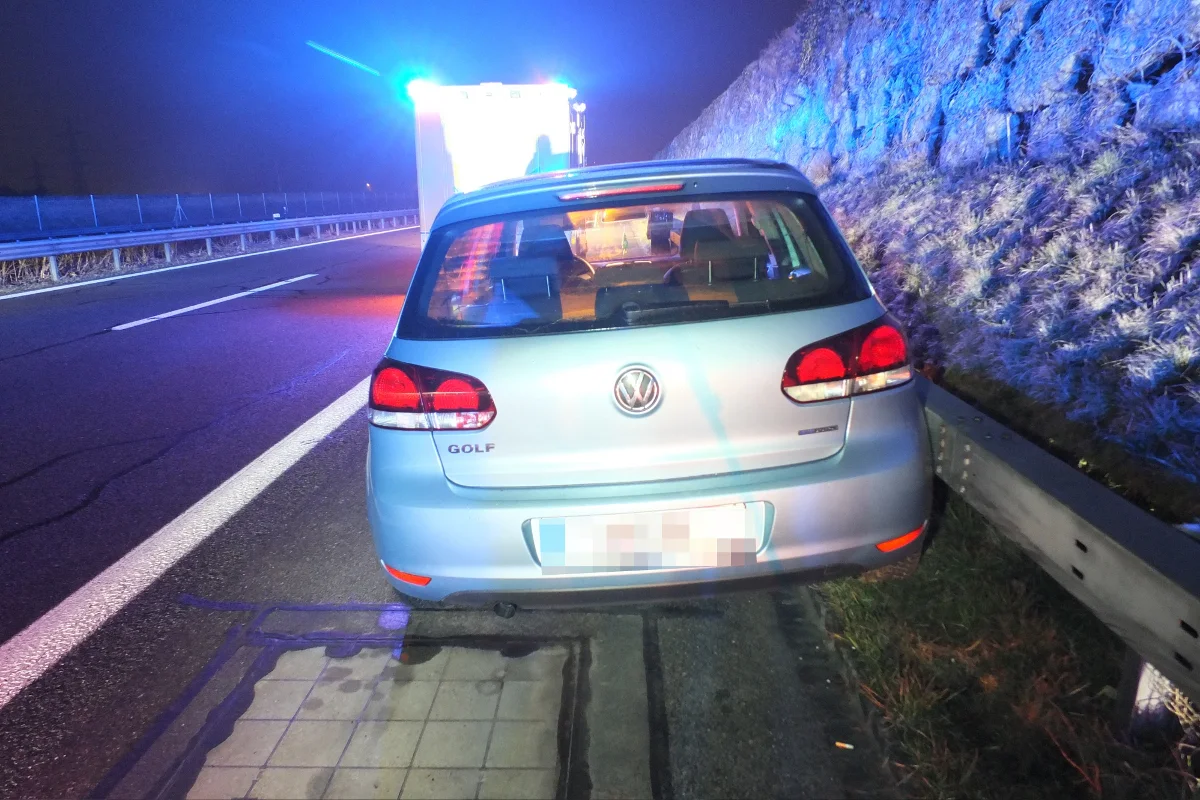 Montlingen: Am frühen Morgen auf der A13 verunfallt