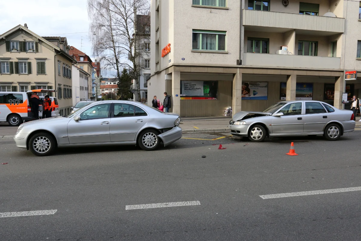 Auffahrkollision in St. Gallen