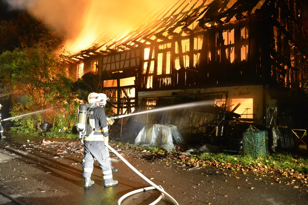 Feuer in Buch bei Frauenfeld - Hausbewohner (88) vermisst