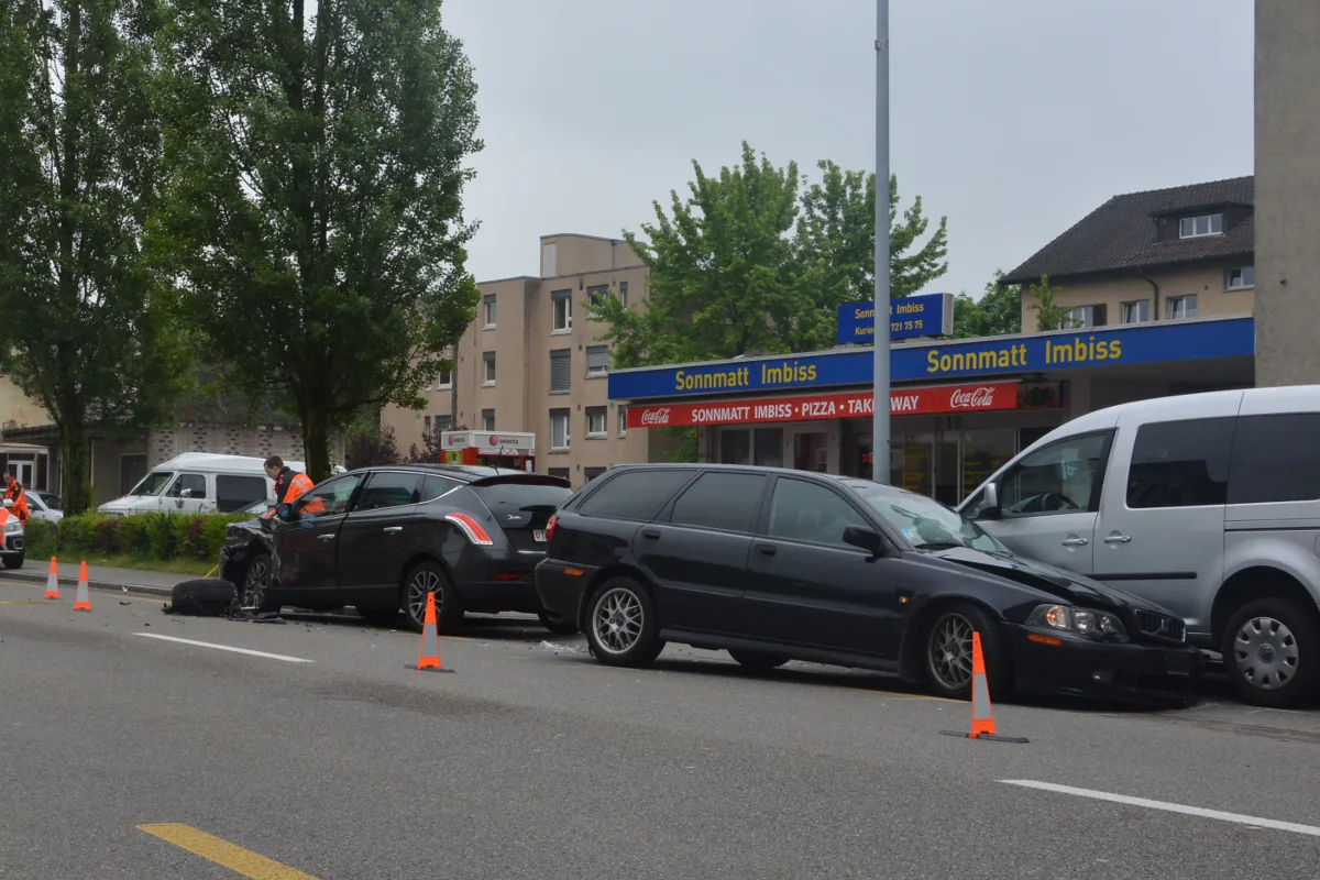Zwei Verletzte nach Streifkollision in Frauenfeld