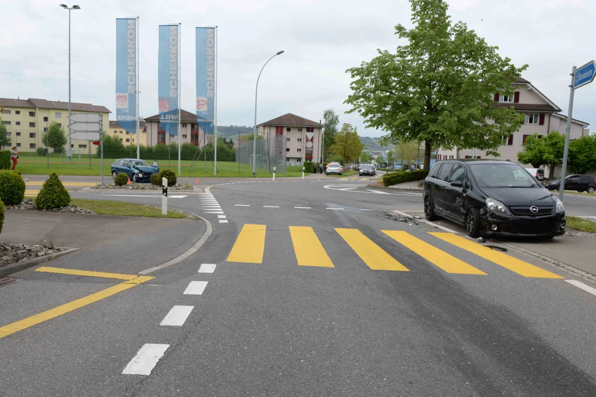 Zwei Autos in VU in Schenkon verwickelt