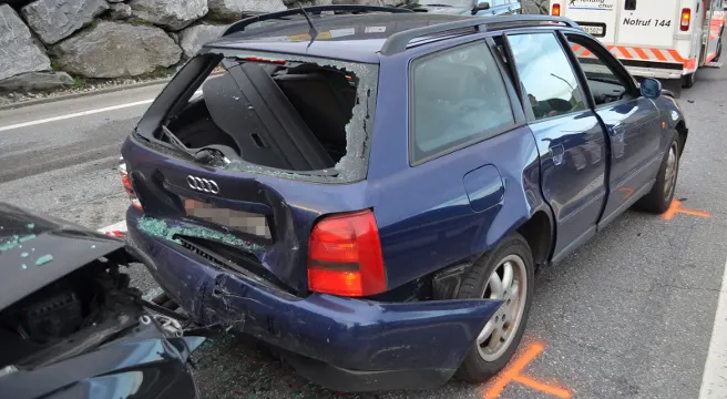Unfall mit vier Autos in Malans