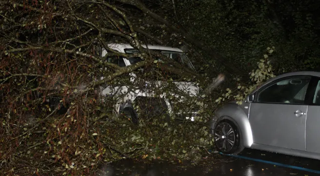 Unwetter in der Stadt St. Gallen