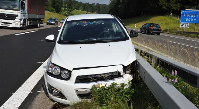 Wädenswil: Auf der Autobahn verunfallt