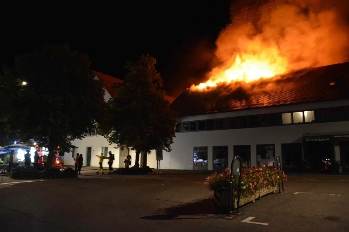 Dachstockbrand in Metzerlen-Mariastein SO