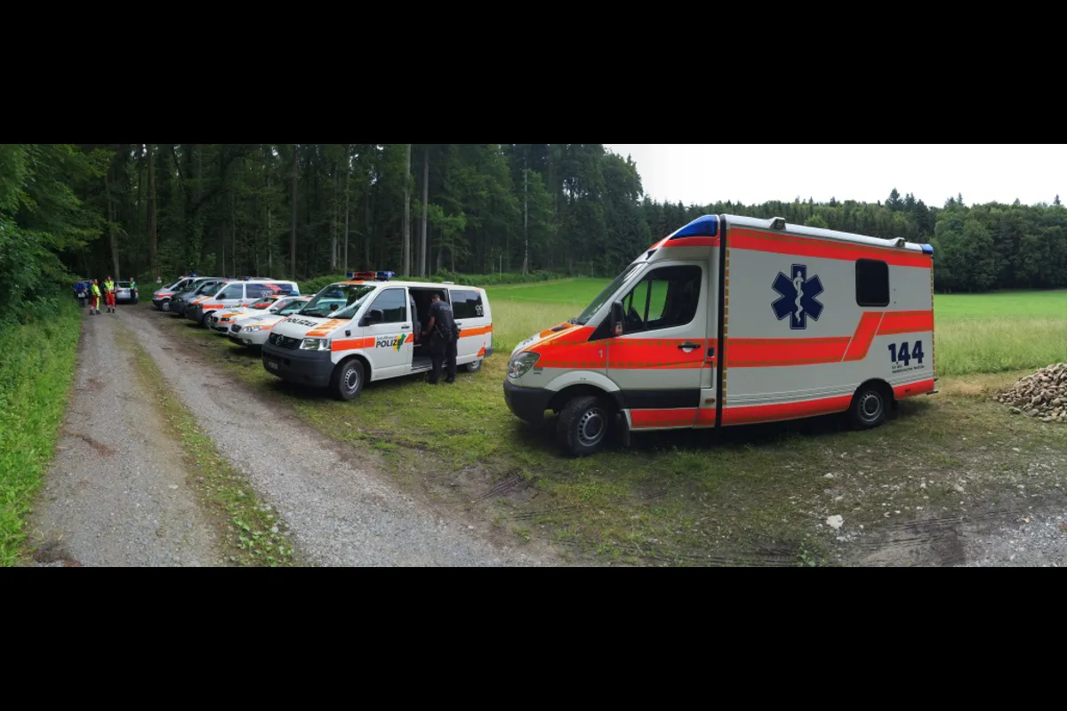 Gross angelegte Suchaktion im Ramsener Wald führt zu schwer verletzter Radfahrerin