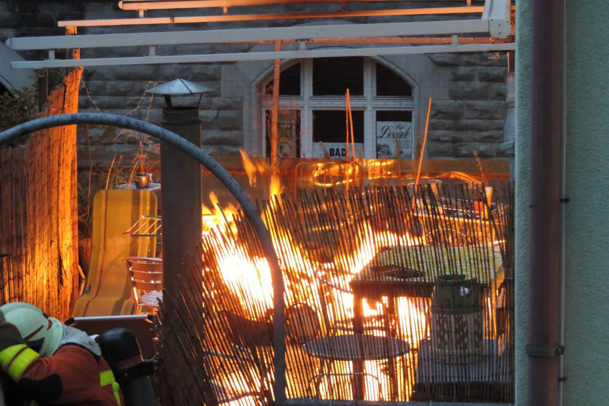 Grillbrand auf St. Galler Terrasse