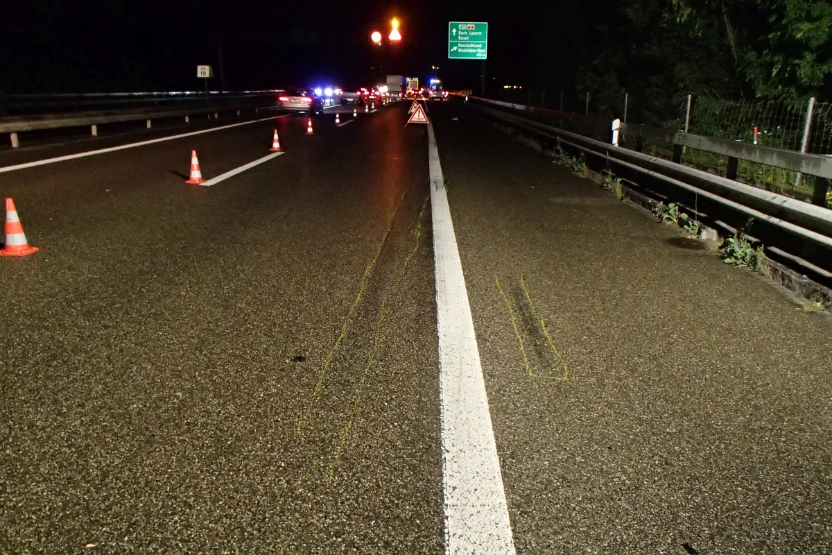 Rheinfelden AG - Schwerer Verkehrsunfall auf der A3