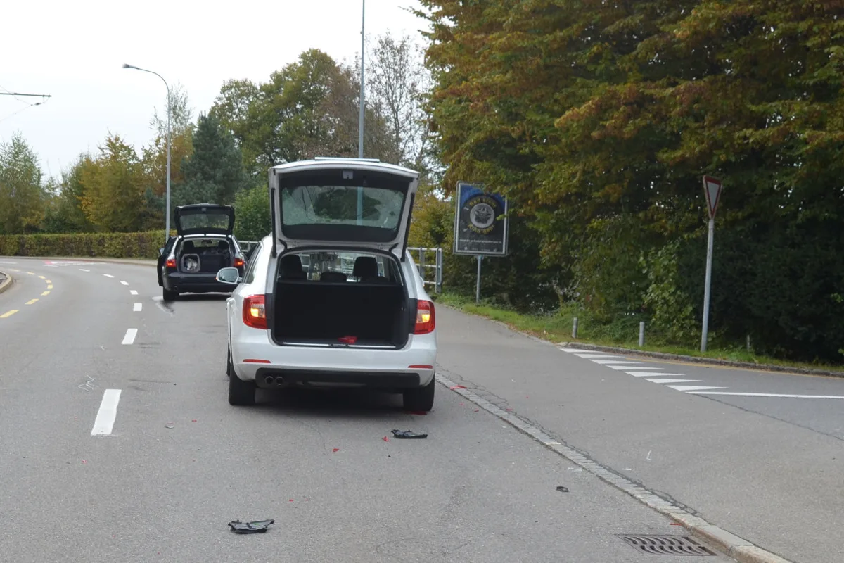Niederteufen AR - Auffahrcrash mit glimpflichem Ausgang