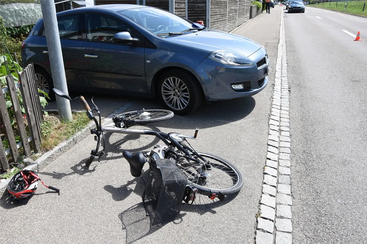 Niederglatt SG - Unfall mit E-Bike