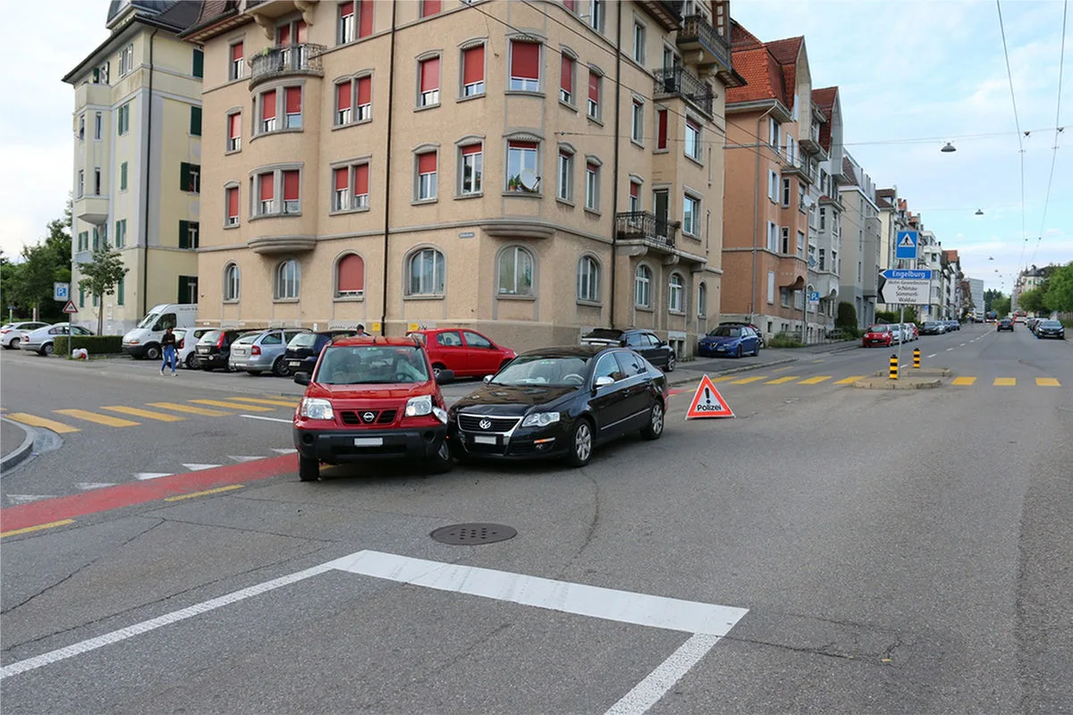 St. Gallen SG - Verkehrsunfall auf der Zürcher Strasse
