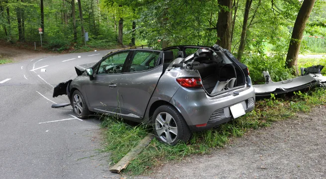 Autolenkerin kollidiert in Küsnacht mit Baum