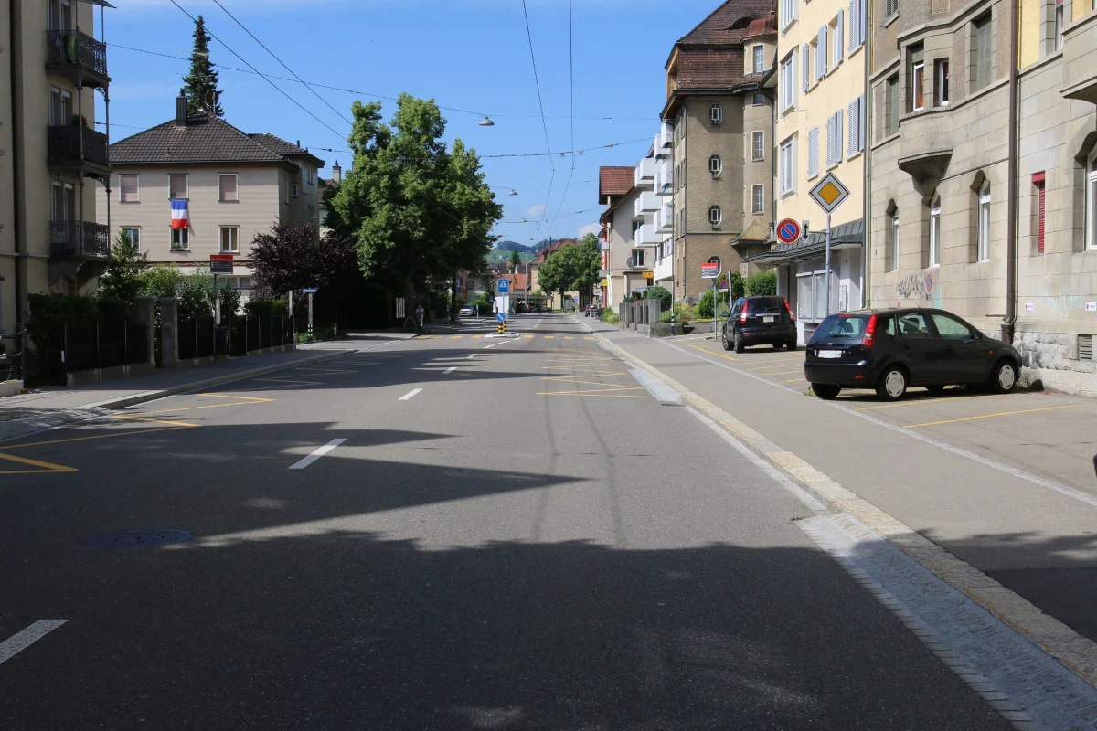 Auffahrkollision auf der St. Galler Langgasse