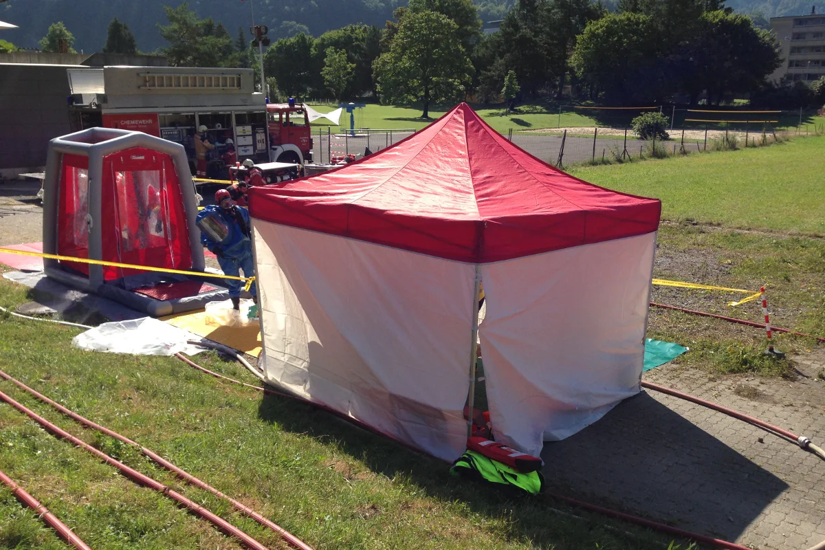 Chemieunfall im SGU in Näfels