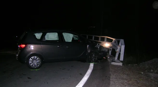 Selbstcrash mit zwei Verletzten in Silvaplana