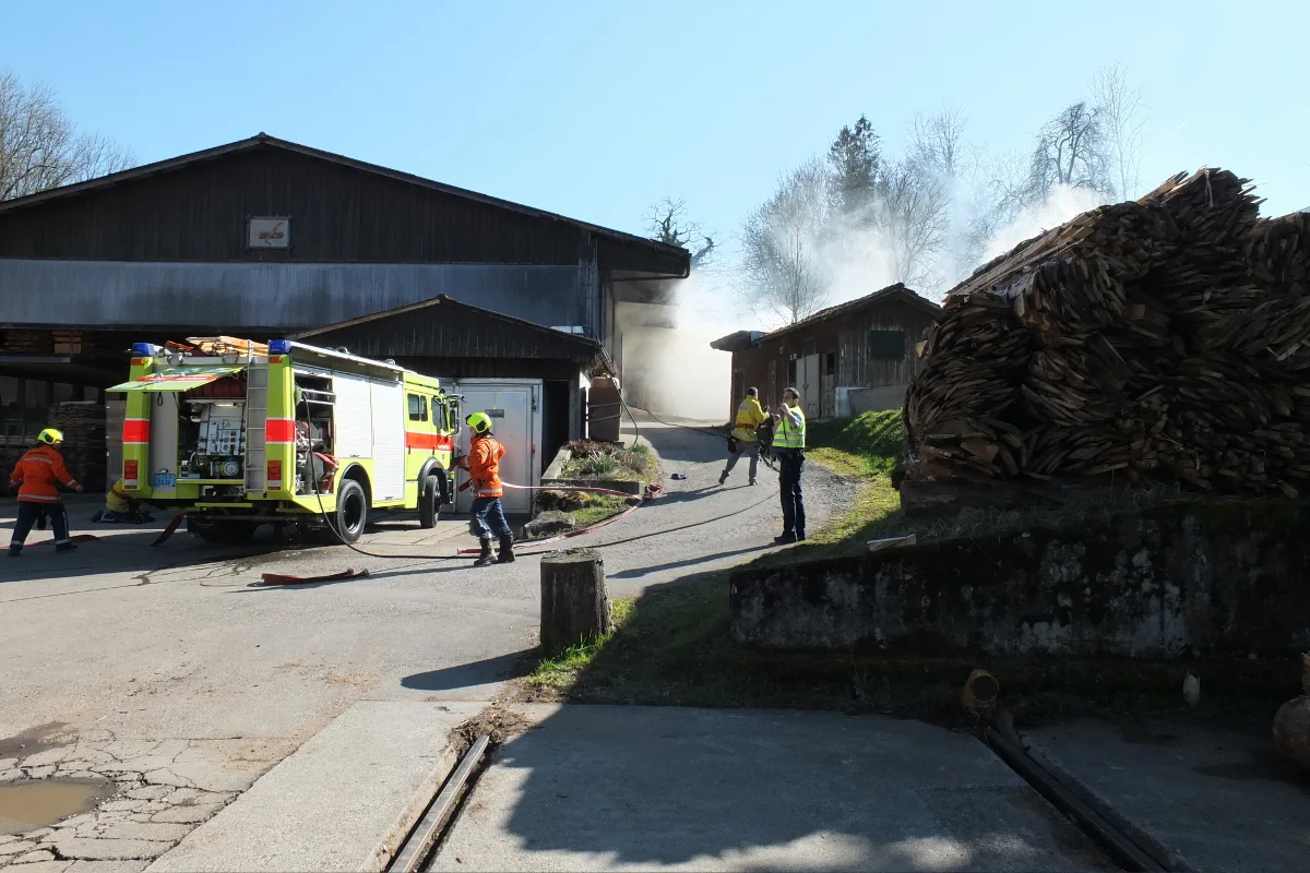 Niederbüren: Brand in Sägerei - 100'000 Franken Schaden