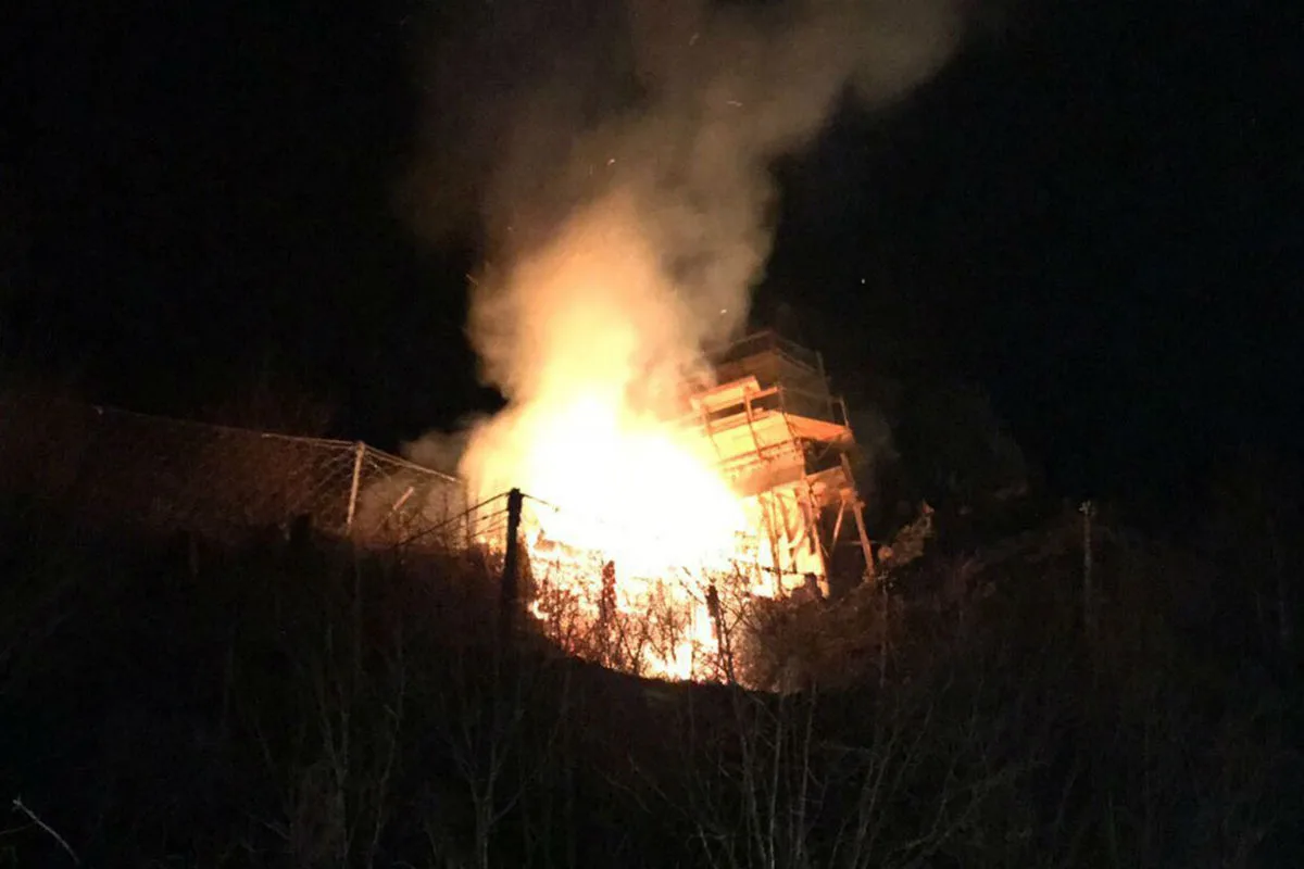 Le Prese GR - Brand auf Baustelle