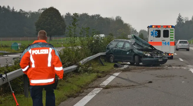 Auf der Autobahn bei Wängi verunfallt