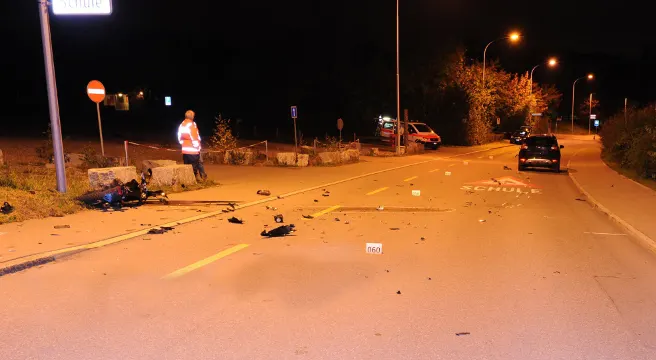 Verkehrsunfall in Tann fordert Schwerverletzten 