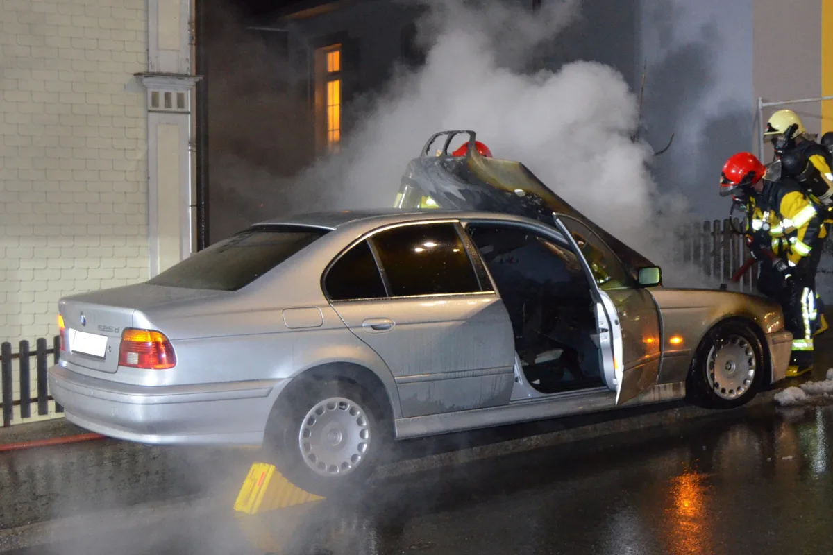 Autobrand in Herisau