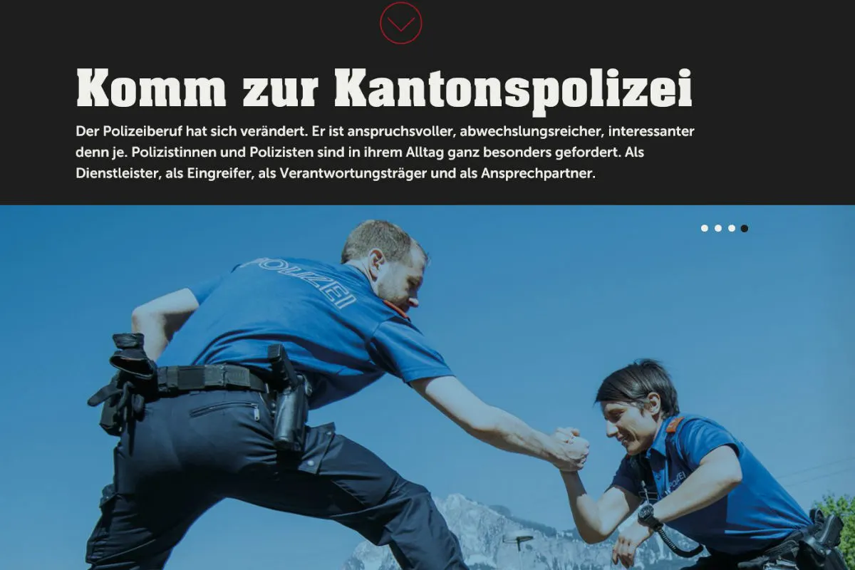 Kanton Schwyz SZ - Auswahlverfahren für Polizeiberuf mit neuer Homepage