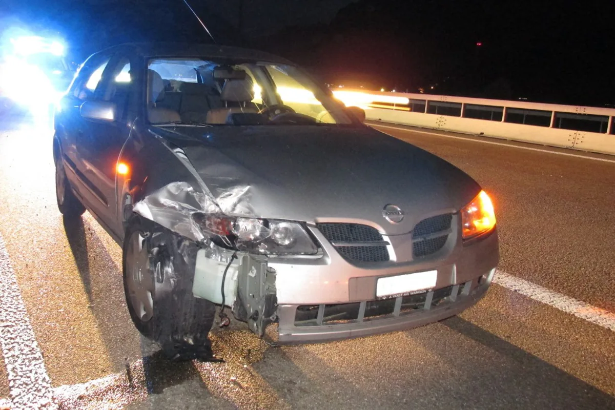 Verkehrsunfall auf der A3 in Bilten