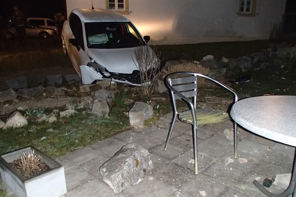 In Garten gelandet - Alkoholisierter in Münchwilen verunfallt
