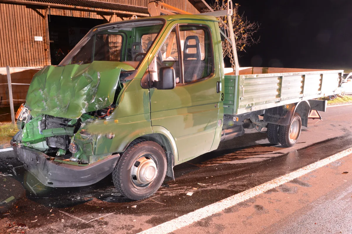Auffahrcrash zwischen Ruswil und Ziswil