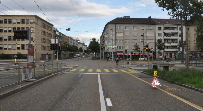 Kollision Auto - Velo in Basel