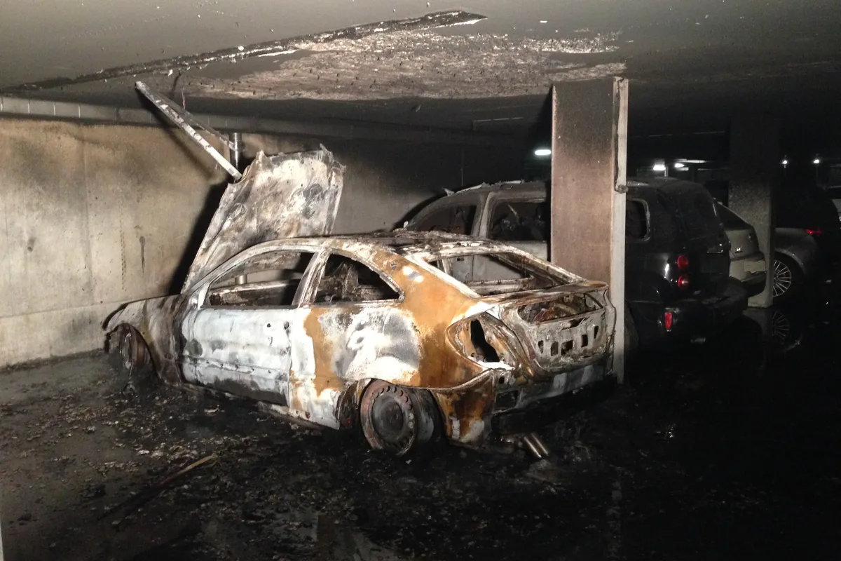 Feuer in Embracher Tiefgarage - Bewohner evakuiert