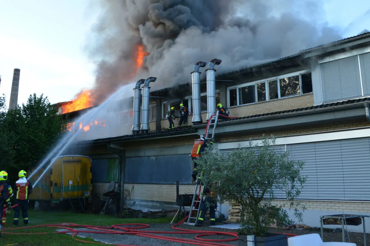 Horn: Enormer Sachschaden bei Grossbrand