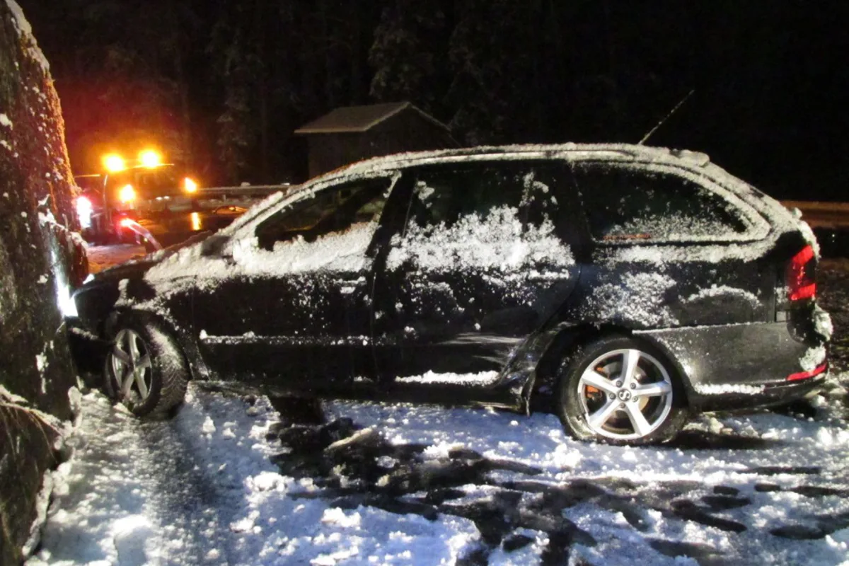 Schneefall fordert Unfall in Mollis