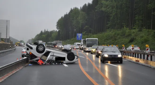 Tödlicher Selbstunfall auf der A1 bei Gunzgen