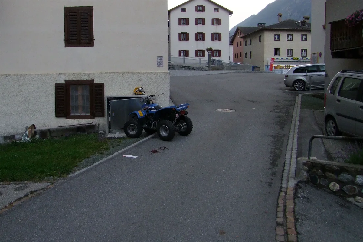 In Riom GR mit Quad verunfallt
