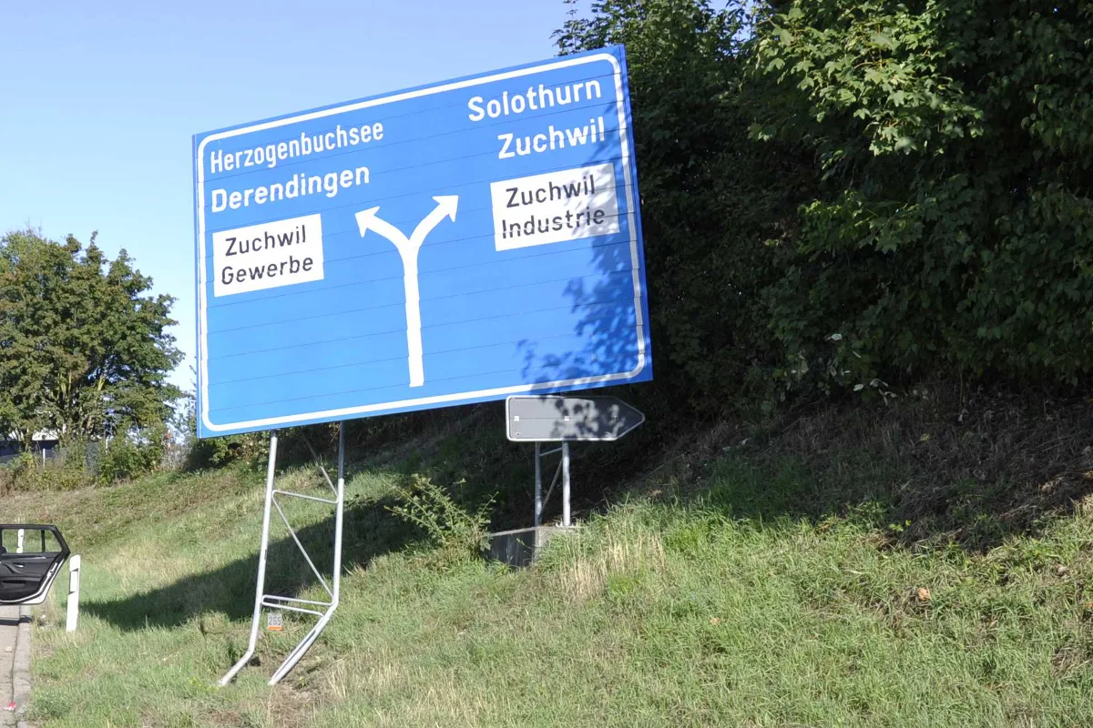 A5/Zuchwil: Nach Selbstunfall abgehauen