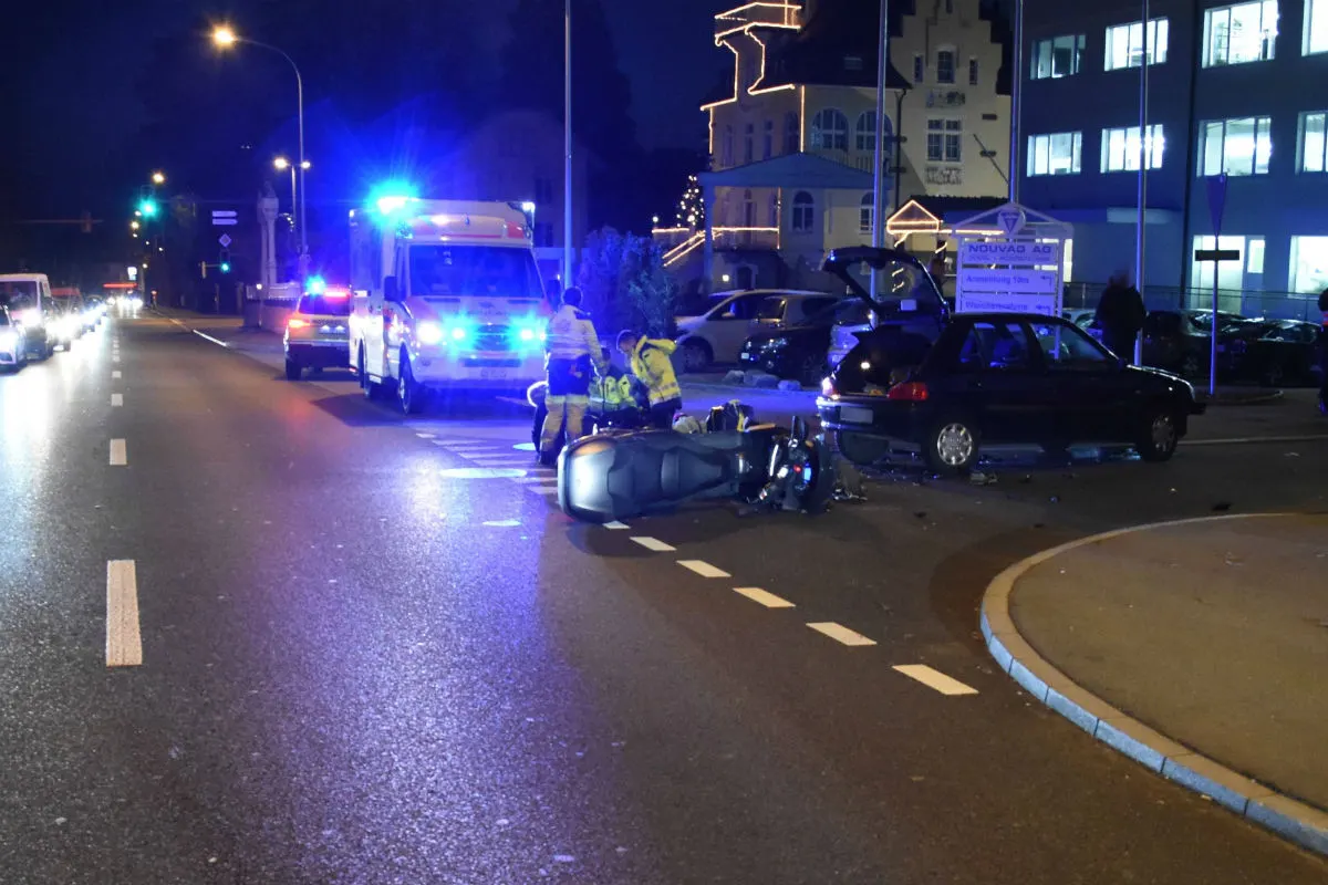 Goldach SG - Vortritt missachtet – Motorrad übersehen