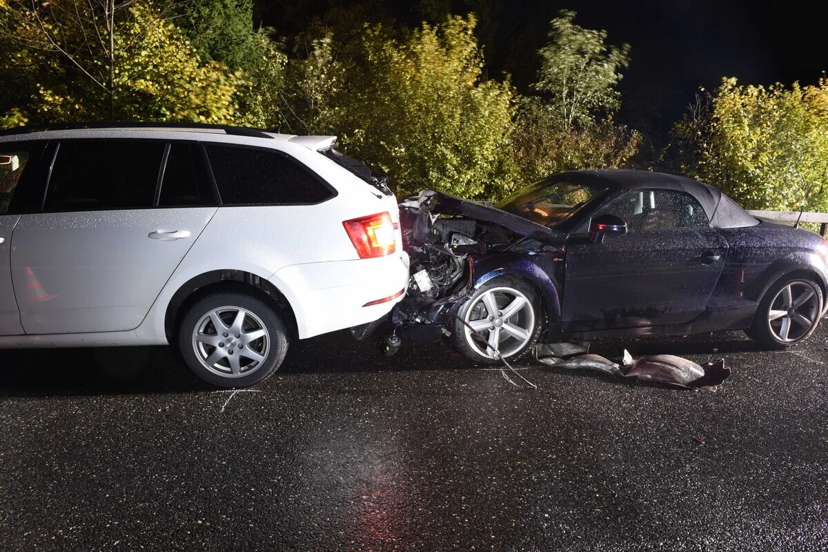 Malters LU -  Rund 25'000 Franken Sachschaden nach Unfall 