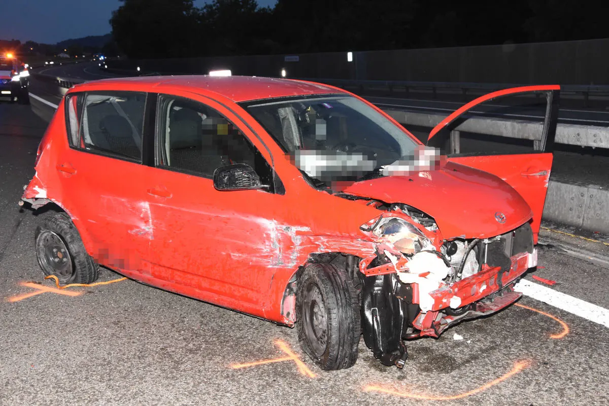 A1 St. Margrethen SG – Unfall mit Folgekollision – Fahrerin alkoholisiert