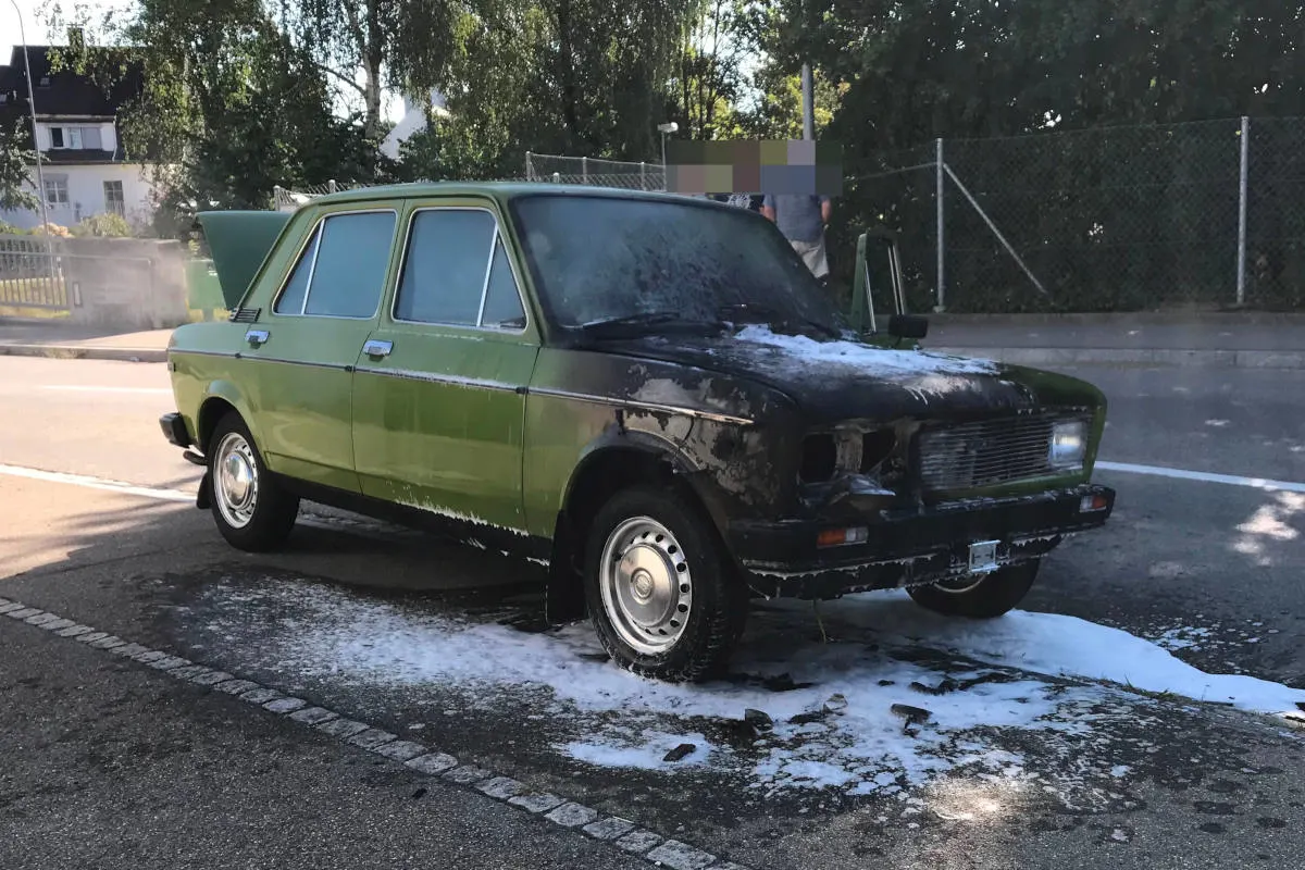Matzingen TG - Auto in Brand