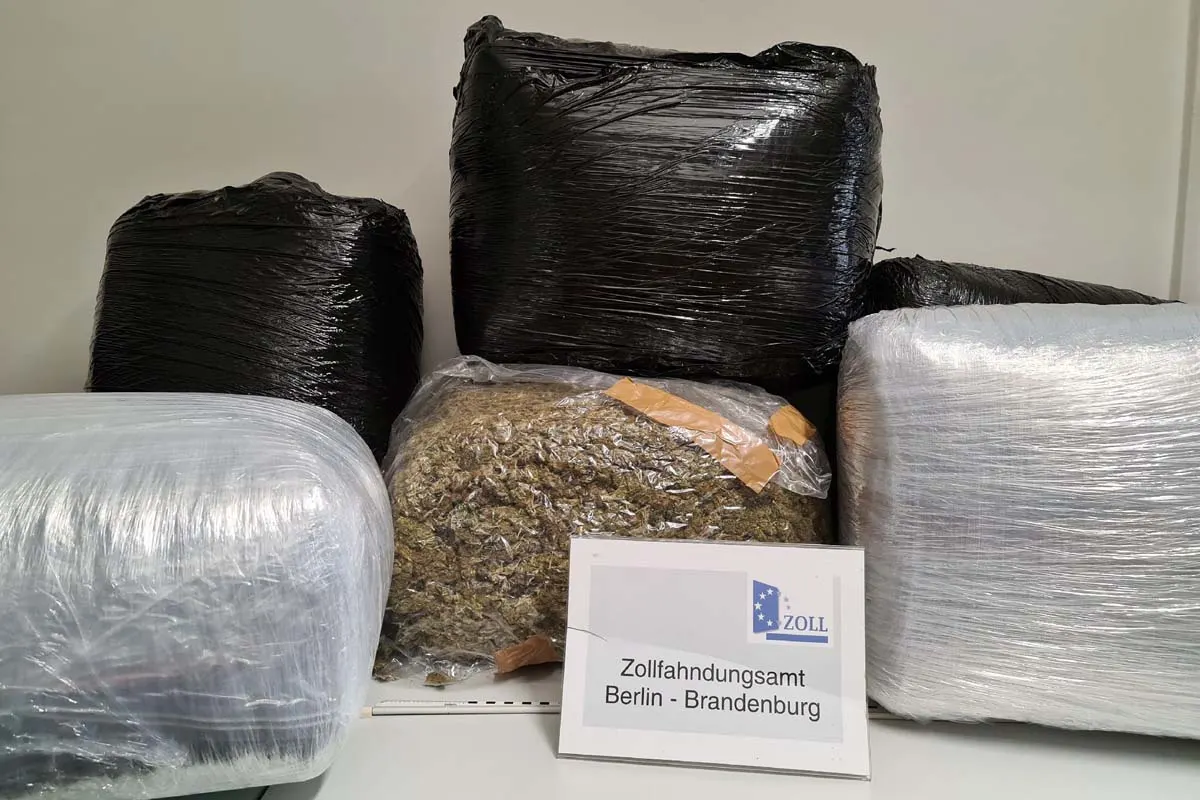  240 Kg Marihuana statt Pistazien in Berlin - Marihuana-Bande von Zollfahndung gestoppt